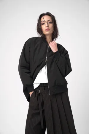 2 Pocket Oversized Bomber Jacket