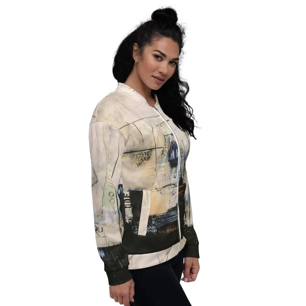 Abstract Unisex Bomber Jacket