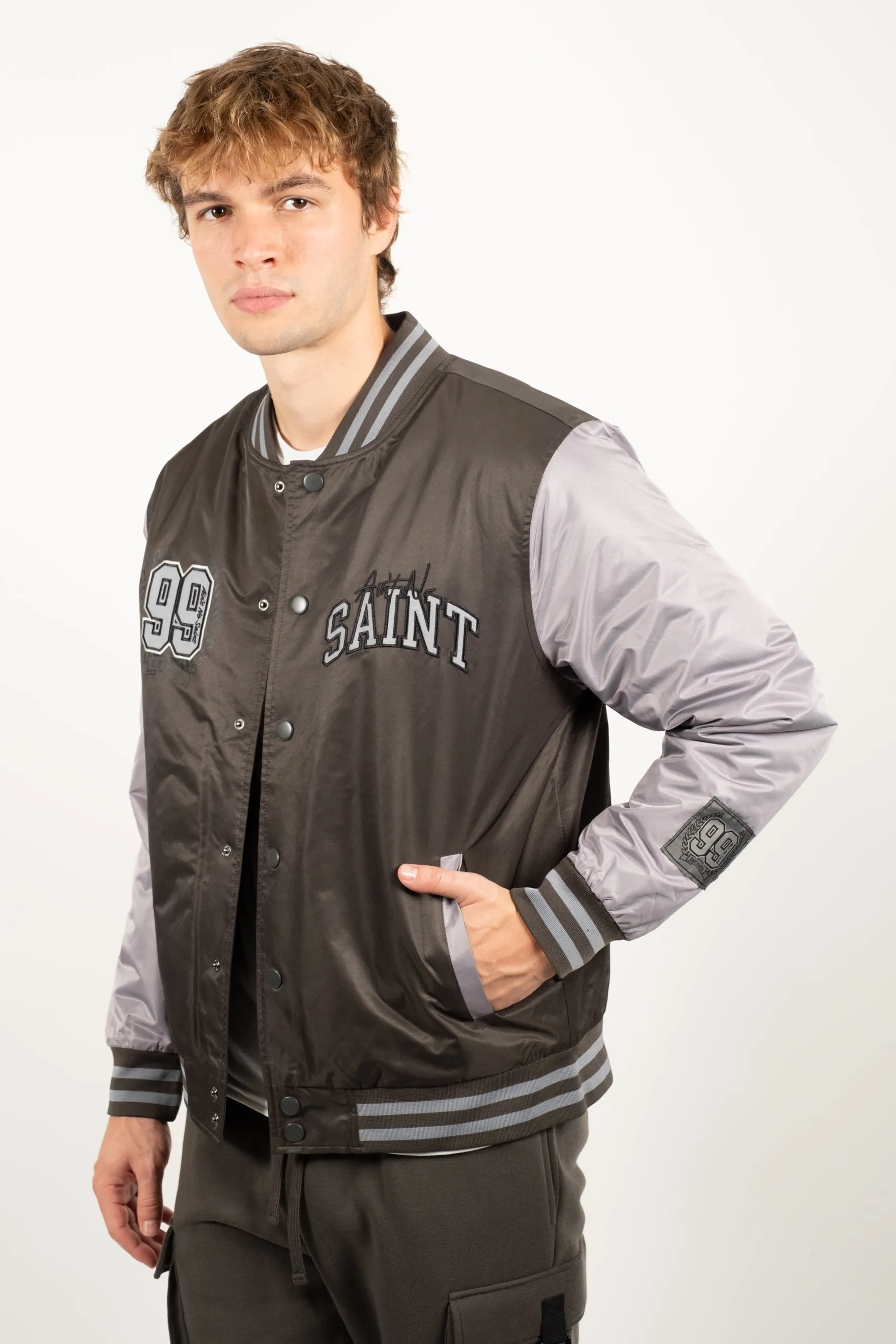 Aint No Saint Twill Bomber