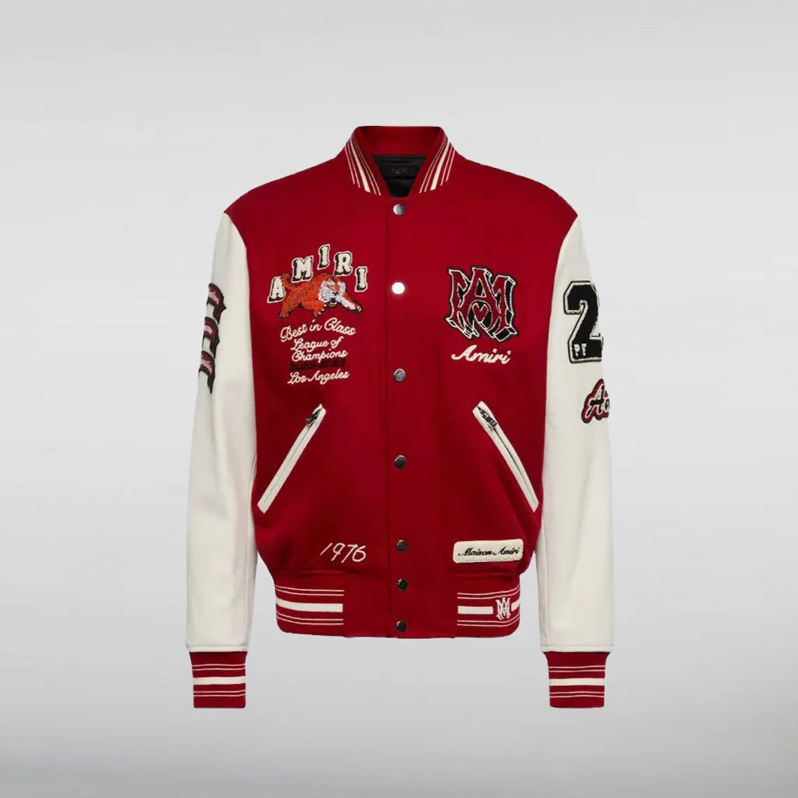 Amiri Red Varsity Jacket