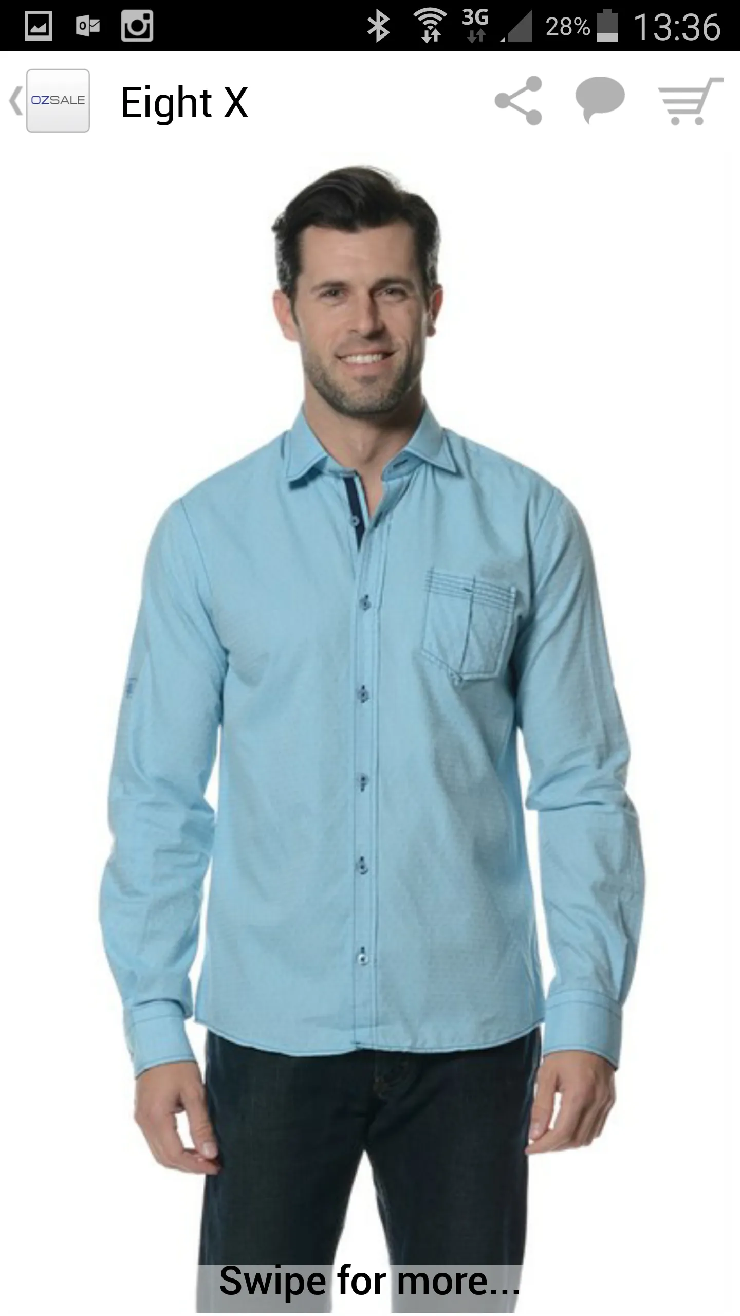 Aqua Jacquard Button Down Shirt W/Pocket