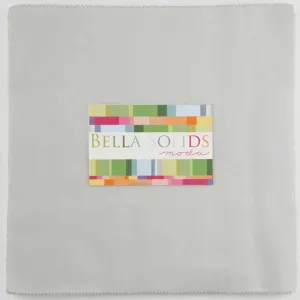 Bella Solids by Moda Fabrics - Junior Layer Cake - Zen Gray (9900JLC-185)