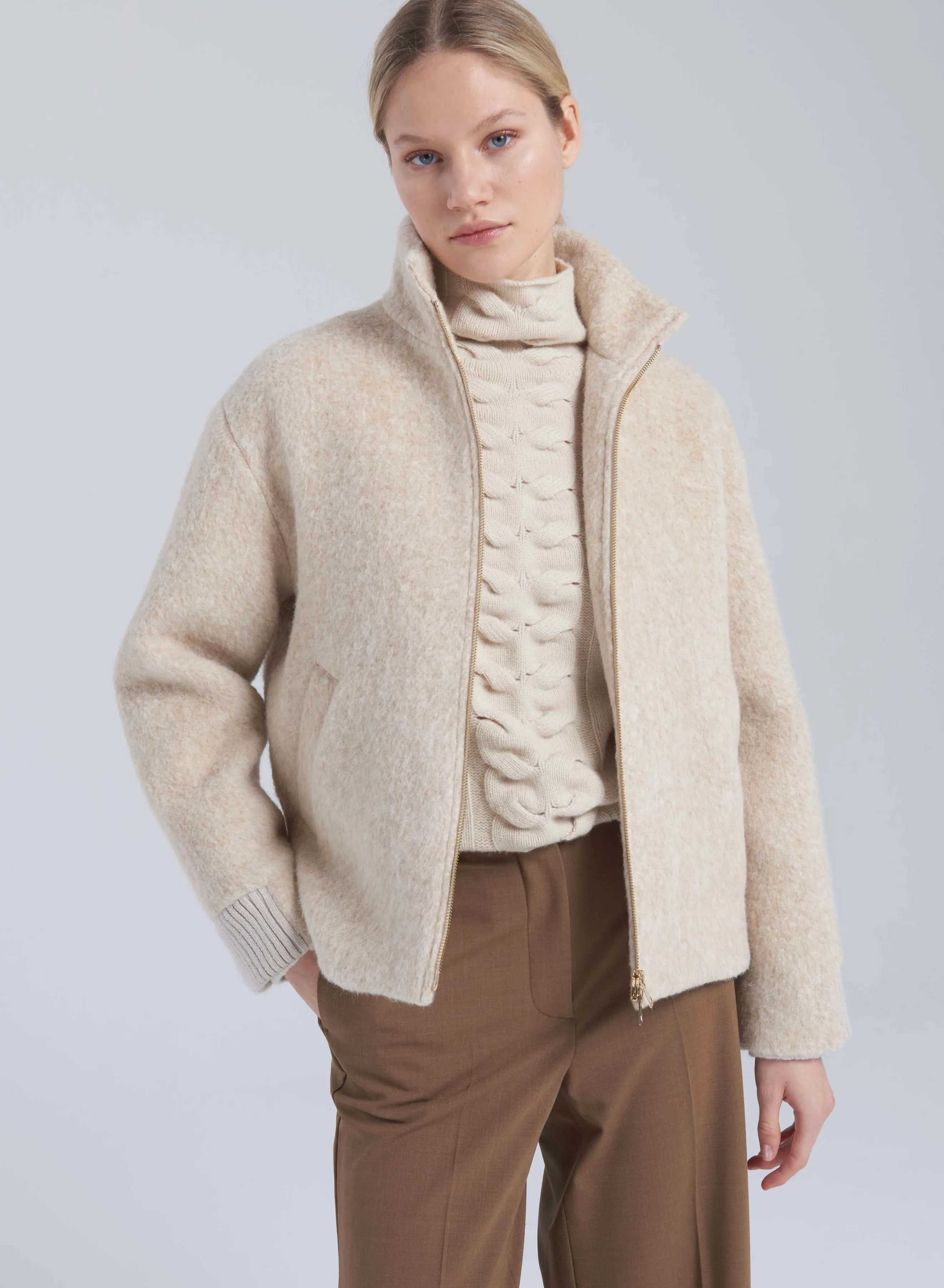 BOMBER IN ALPACA E LANA