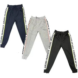 Boys Joggers Panel Fashion Sport Jogging Bottoms Lightweight Summer