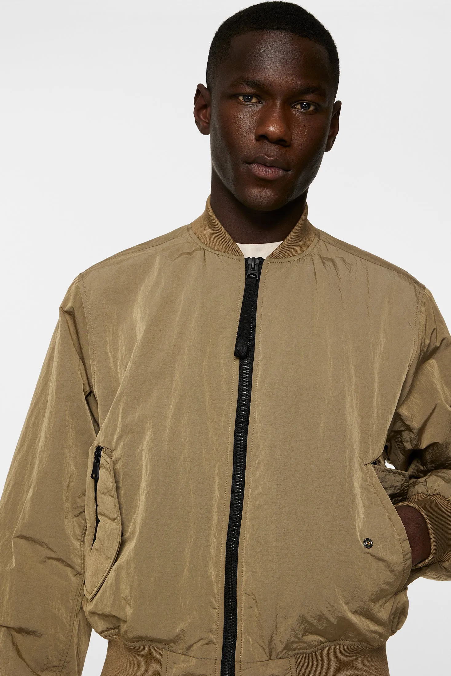 Bradfield Crinkle Bomber Jkt / Batique Khaki