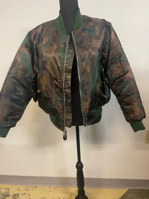 Camo Flight Jacket Bomber