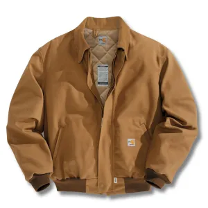 Carhartt Men's Tall Brown Flame-Resistant Duck Bomber Jacket