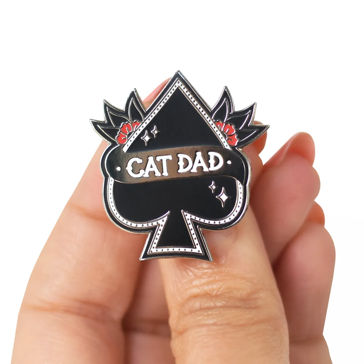 Cat Dad Enamel Pin