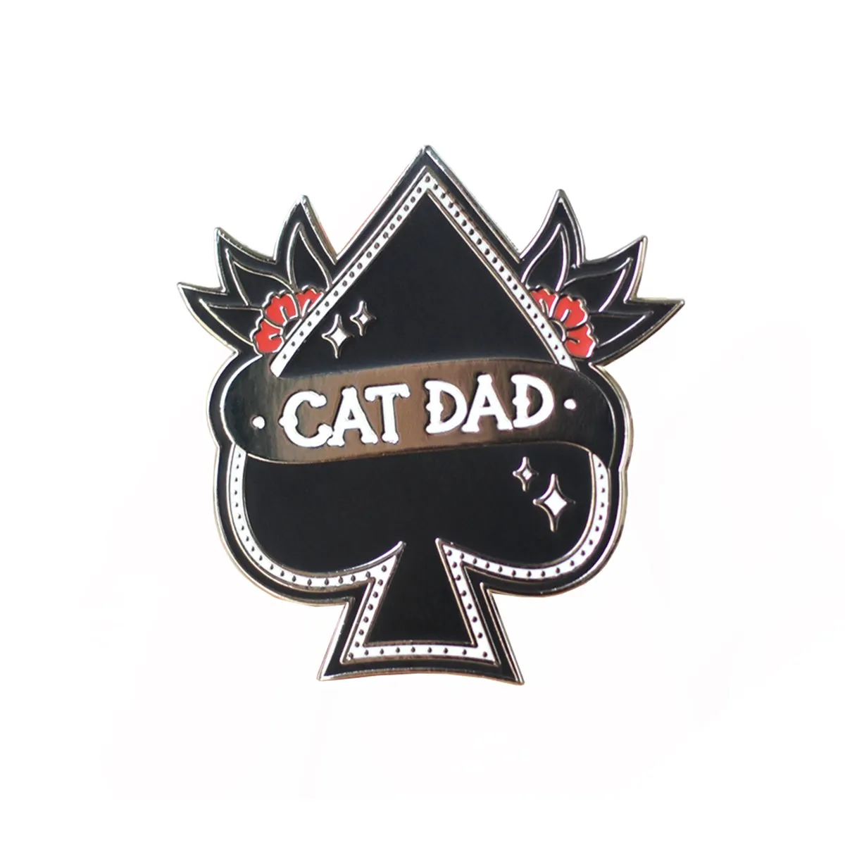 Cat Dad Enamel Pin