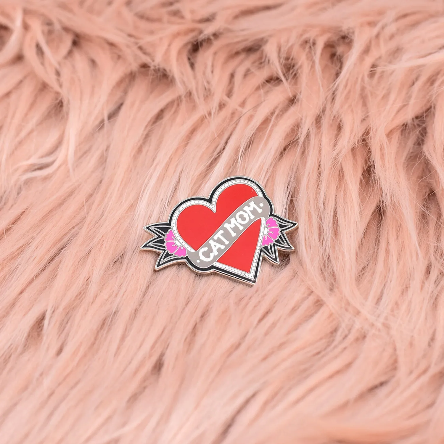 Cat Mom Enamel Pin