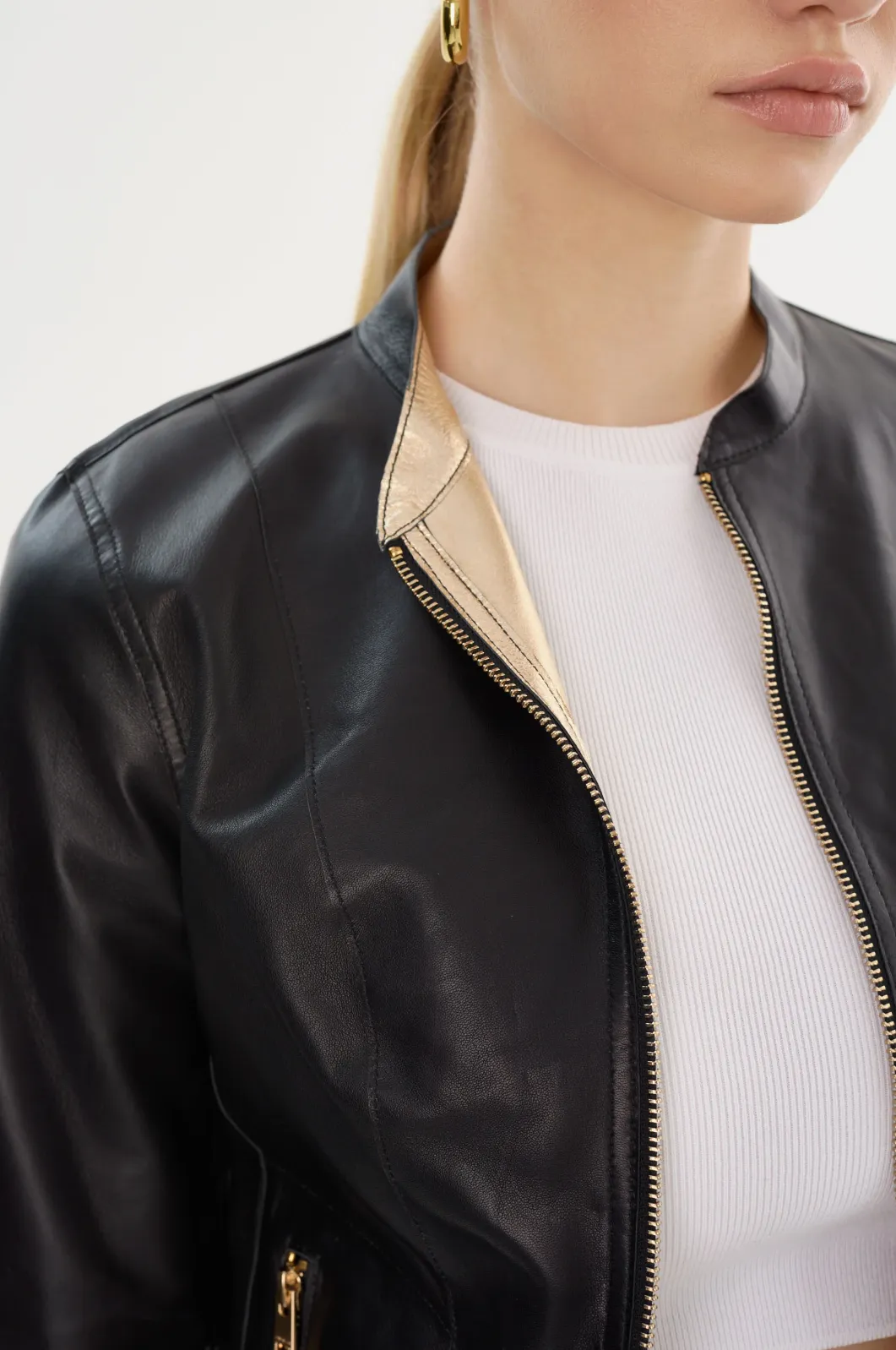 CHAPIN REVERSIBLE LEATHER JACKET