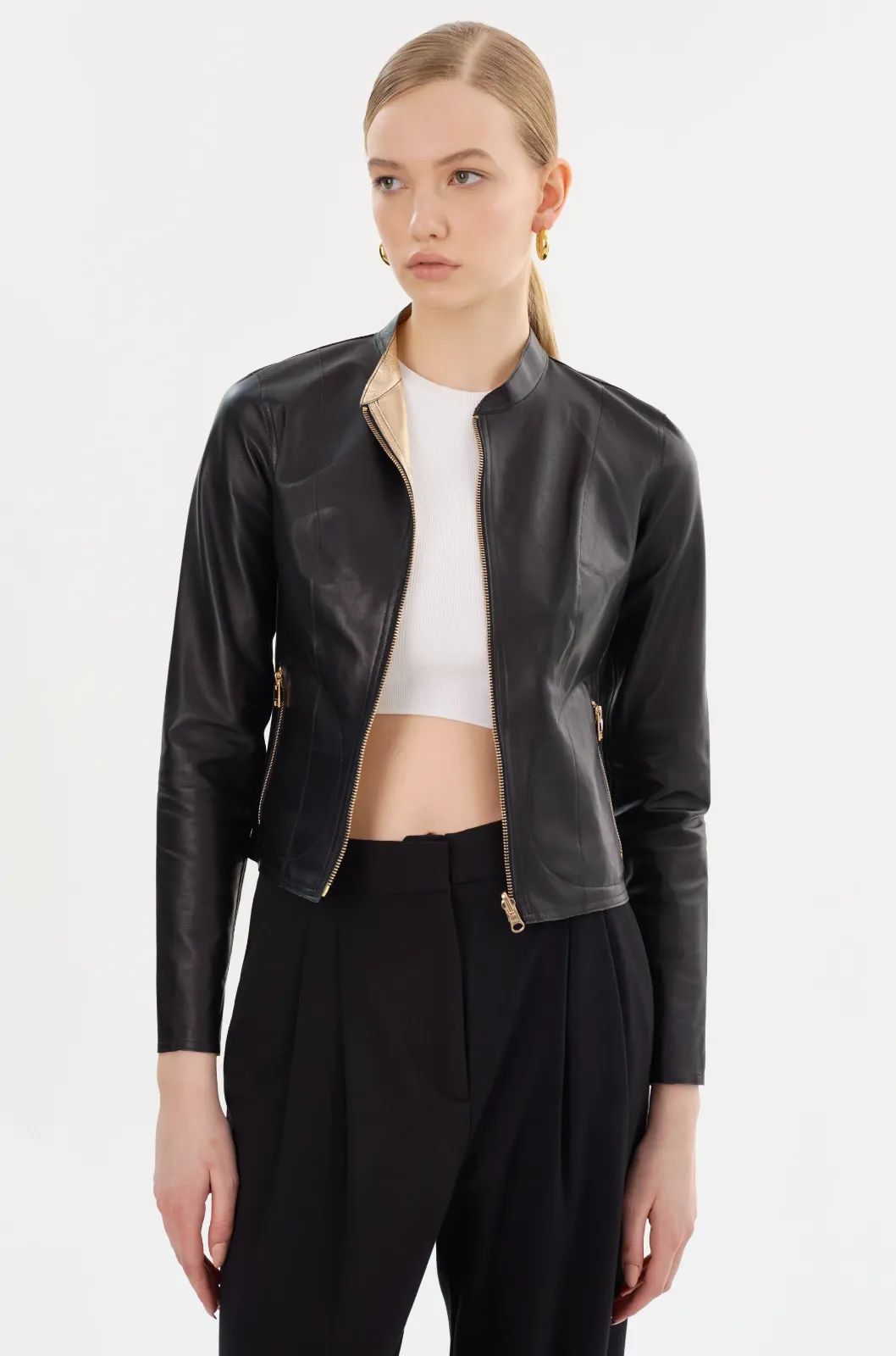 CHAPIN REVERSIBLE LEATHER JACKET