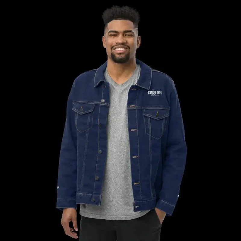 Classic Snake Denim Jacket – 99% Ring-Spun Cotton for Timeless Style