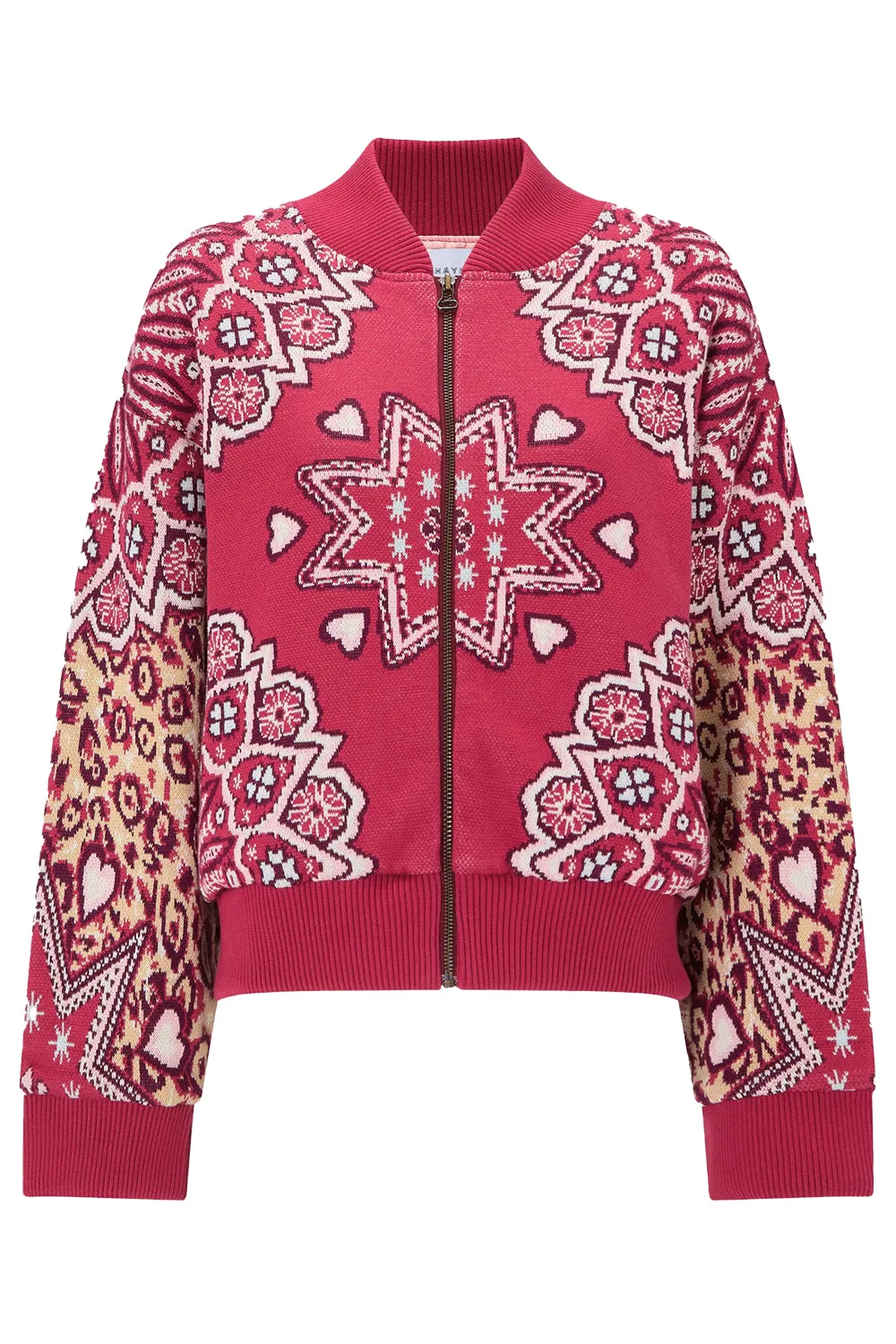 DALTON BOMBER JACKET - RED