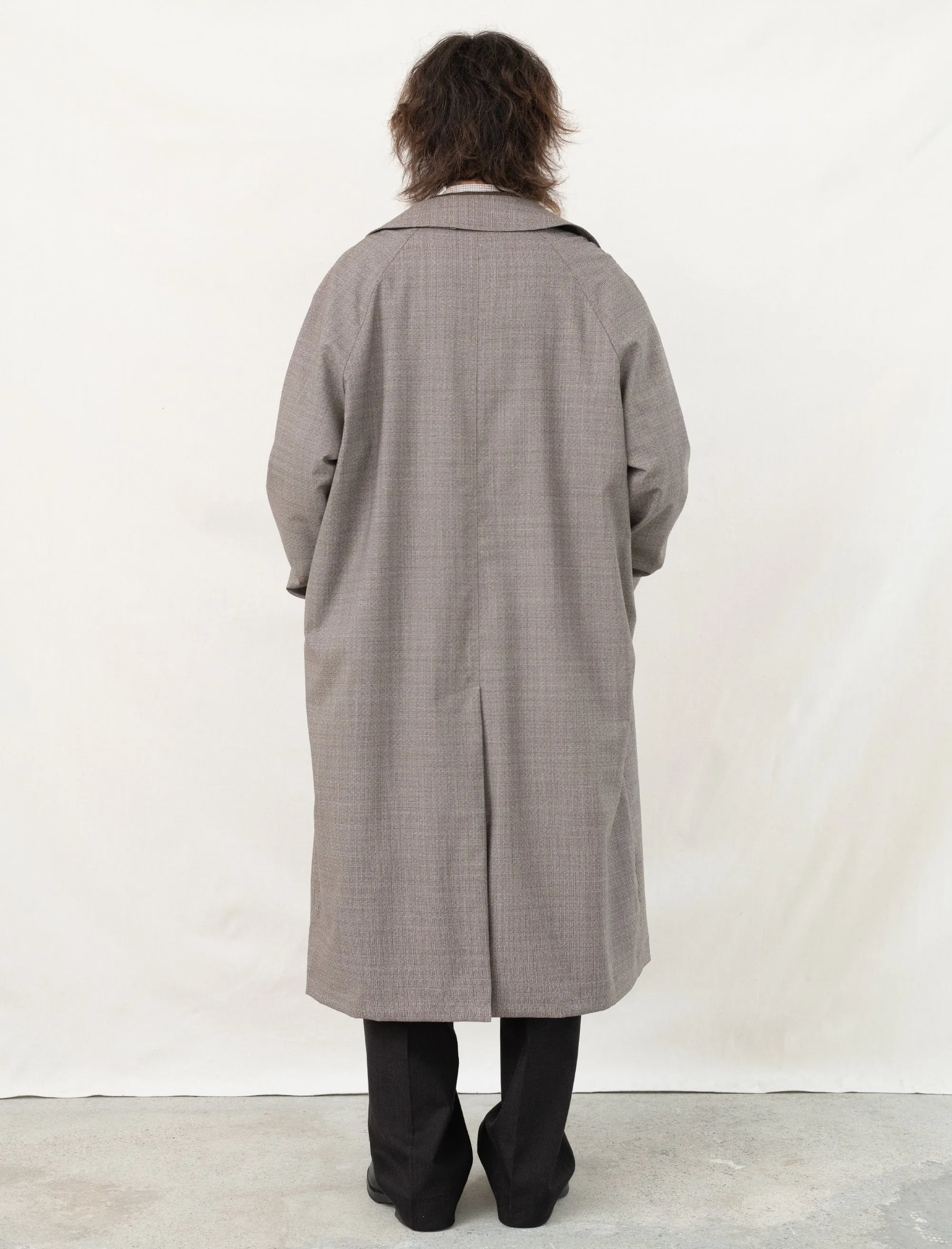 Installation Coat (Brown Glen Check)