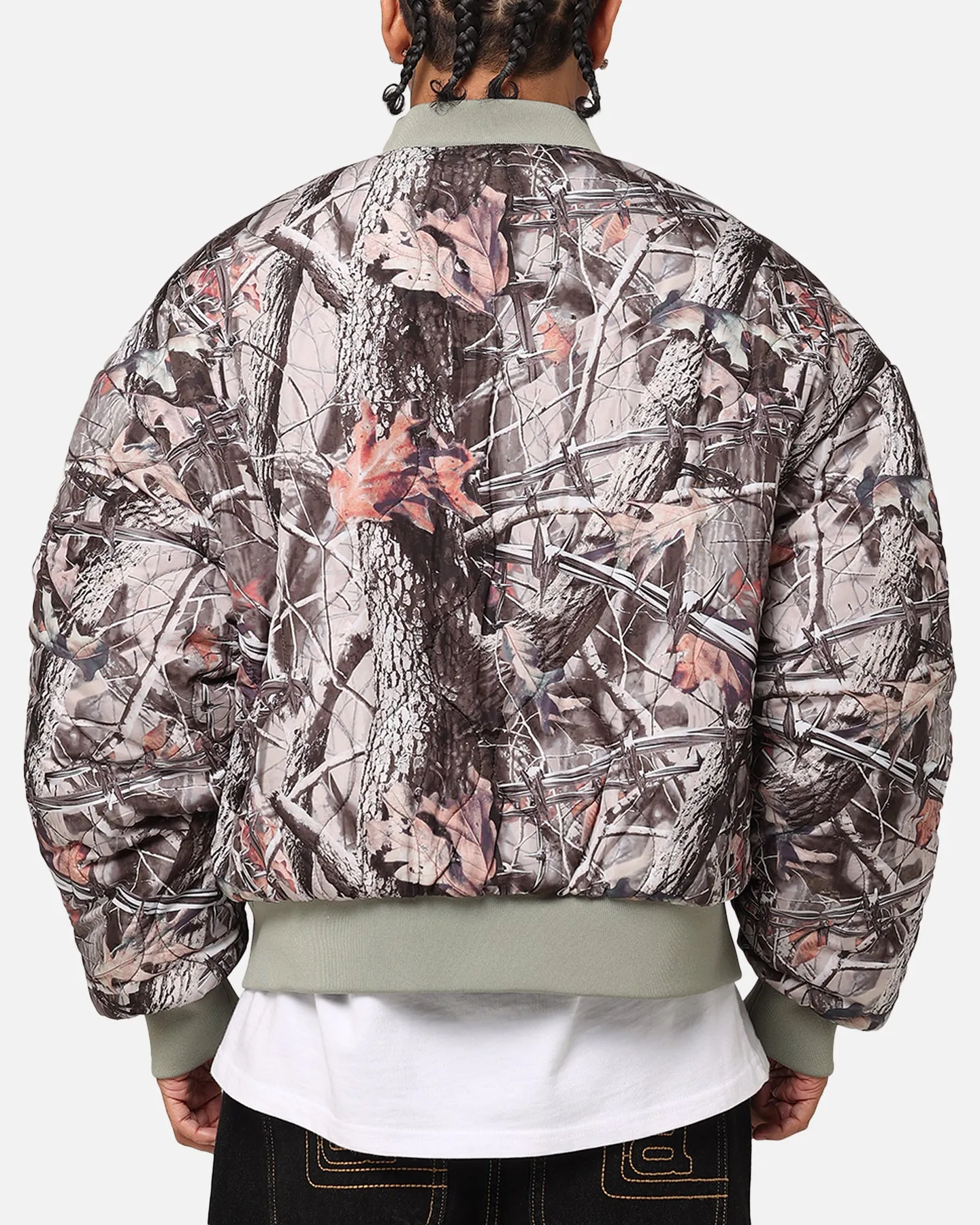 Loiter Kraven Reversible Bomber Jacket Green