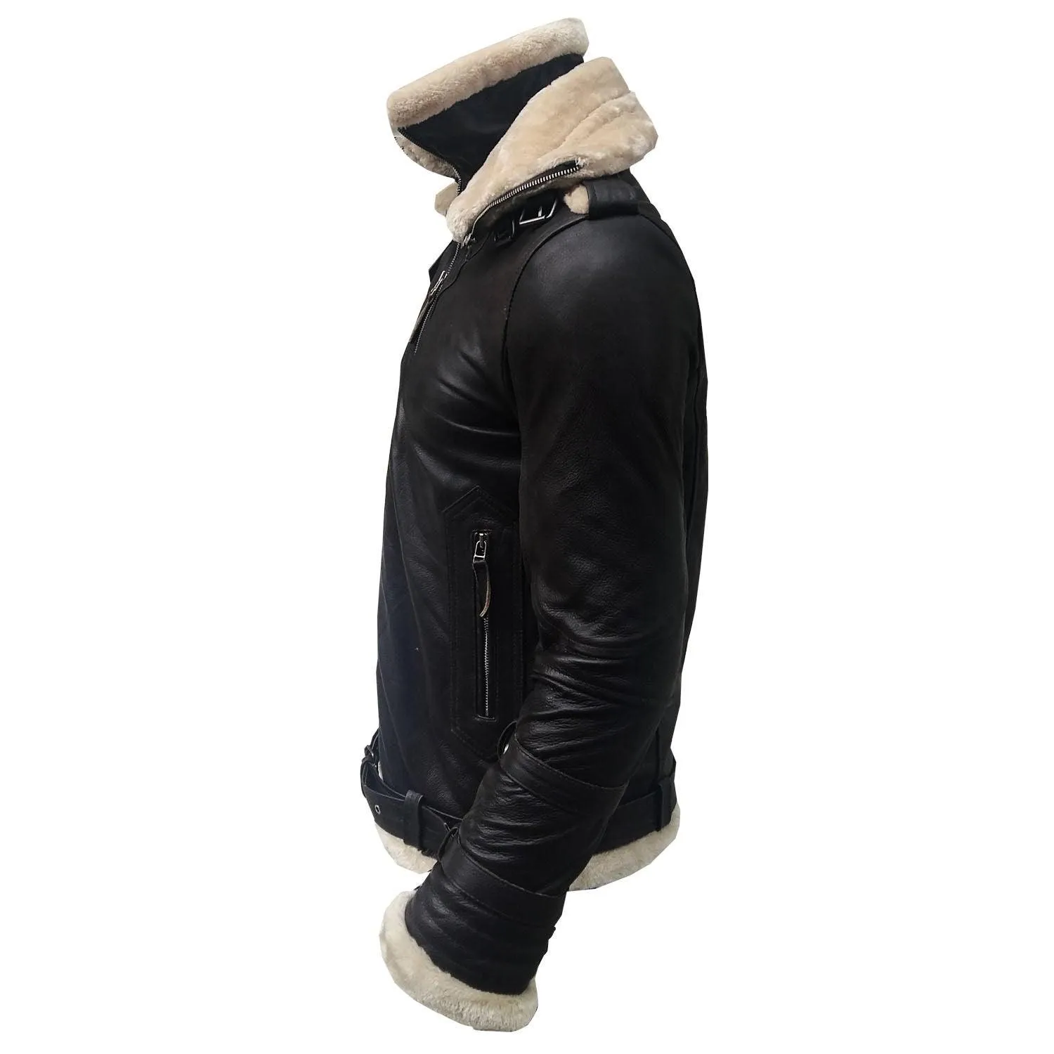 Men's Aviator B3 Bomber Faux Shearling Jacket