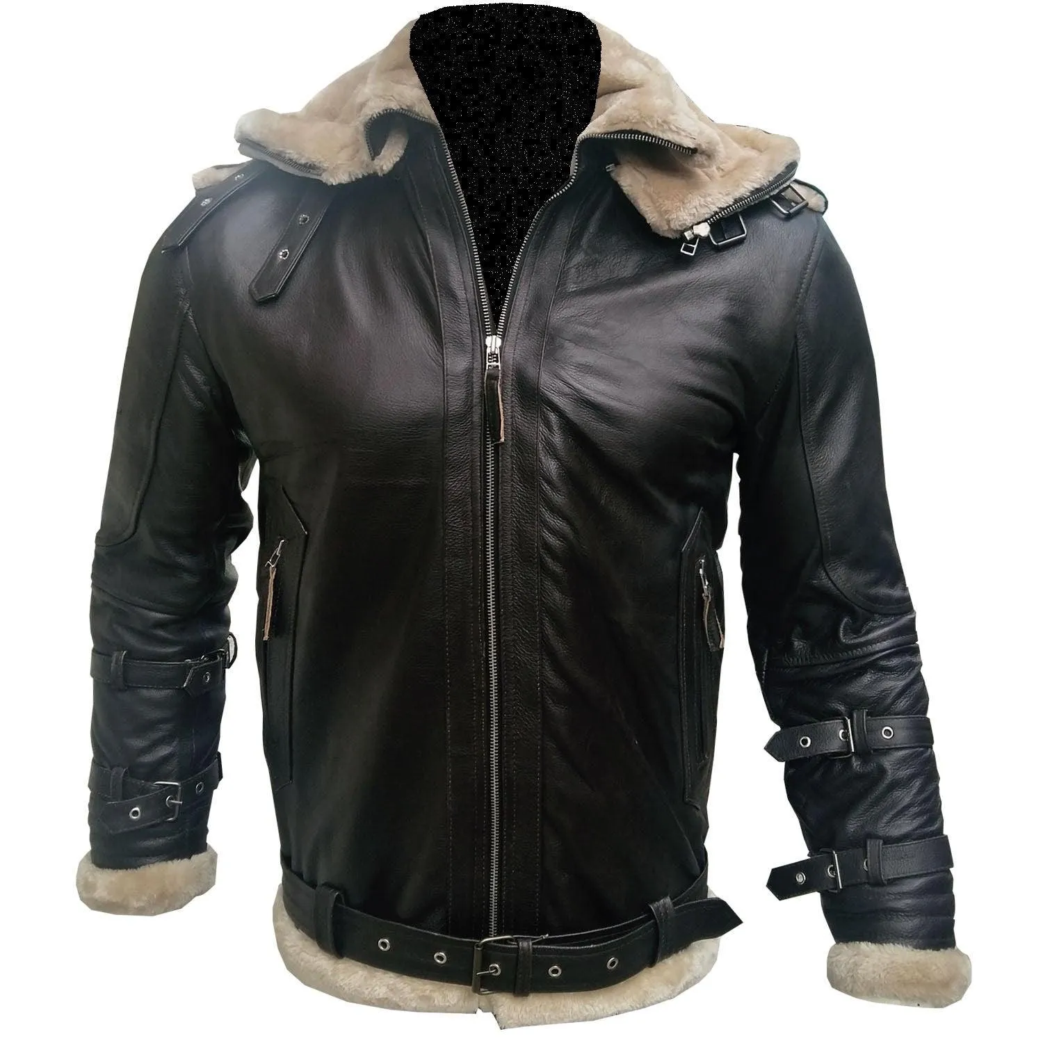 Men's Aviator B3 Bomber Faux Shearling Jacket