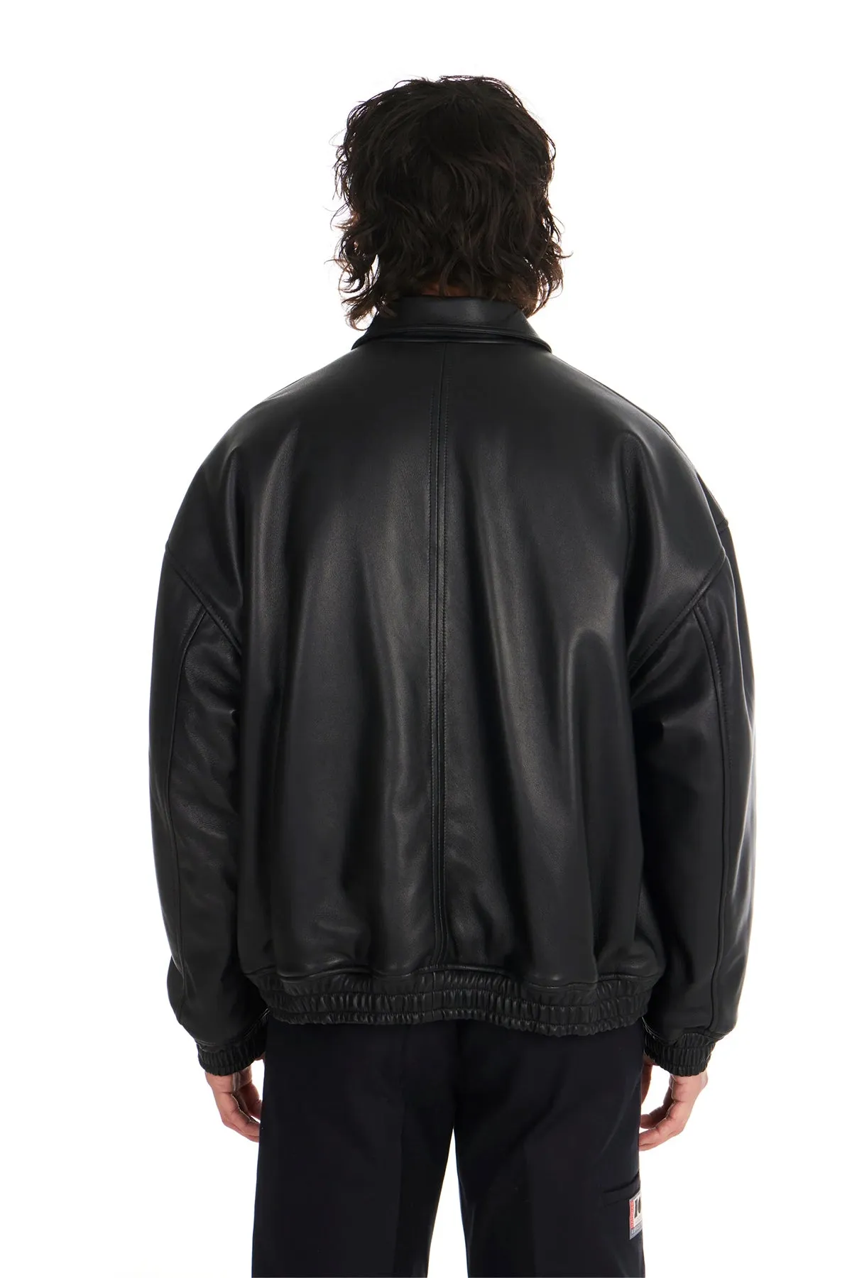 NAHMIAS | LEATHER BOMBER JACKET