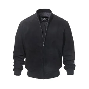 Noble Wear New York Suede Bomber Jacket