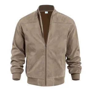 Noble Wear York Suede Bomber Jacket