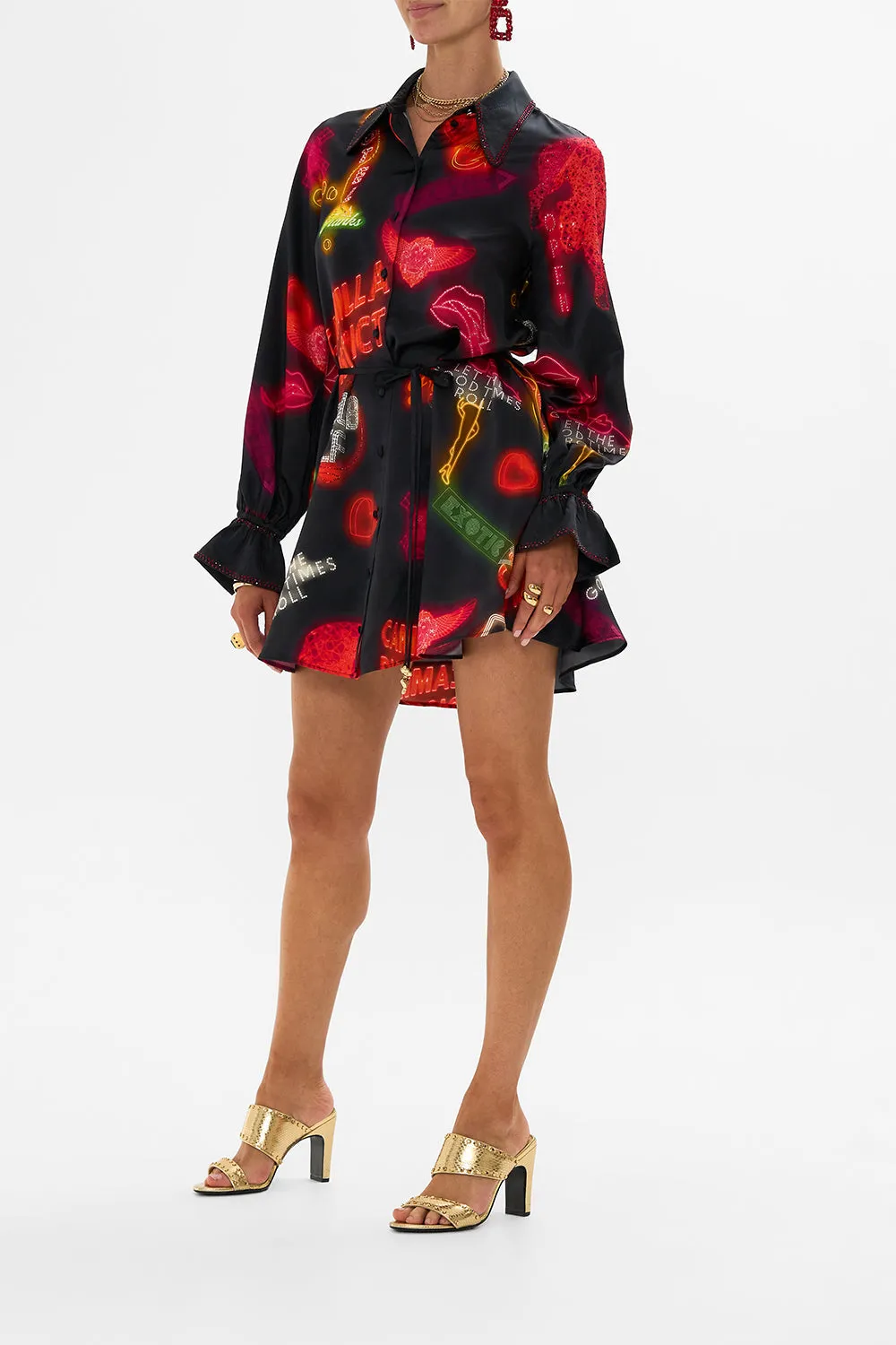 SHIFT SHIRT DRESS ELECTRIC LOVELAND