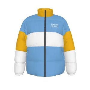 Sixty Eight 93 Logo White ARG Unisex Puffer Jacket