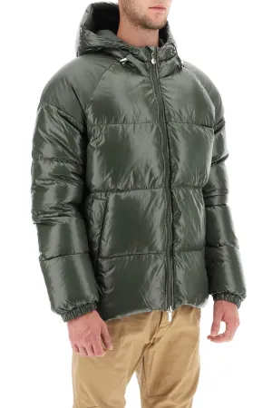 'sten' short hooded down jacket