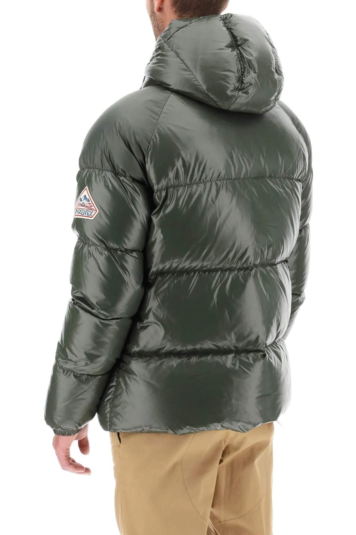 'sten' short hooded down jacket