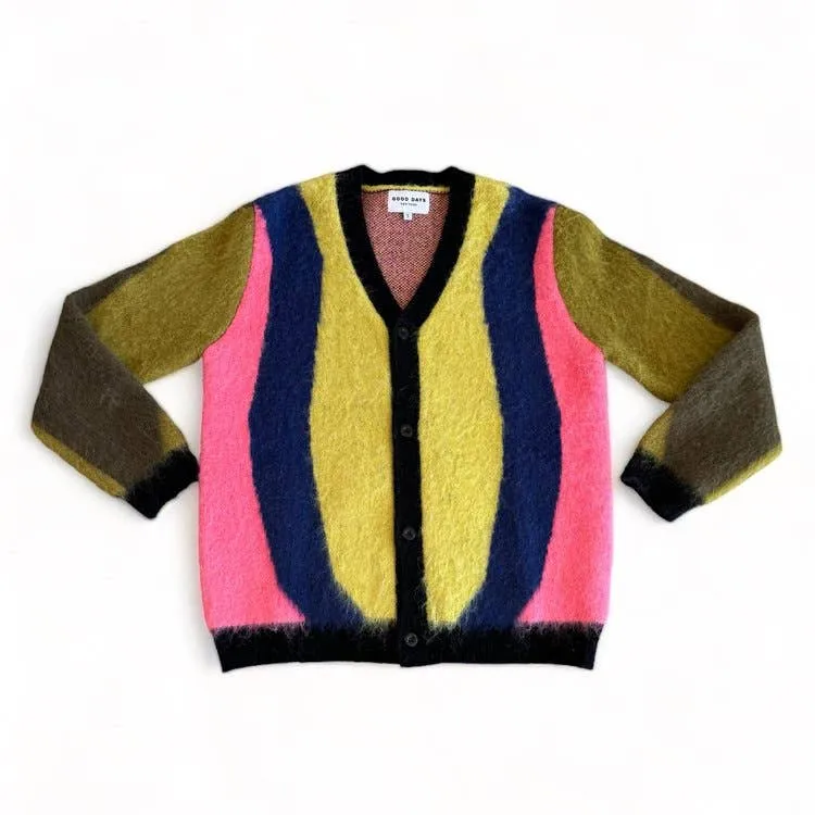 Striped Mohair Cardigan