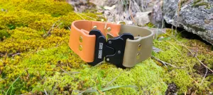 TORO COLLECTION - Tan & Olive Biothane Dog Collar