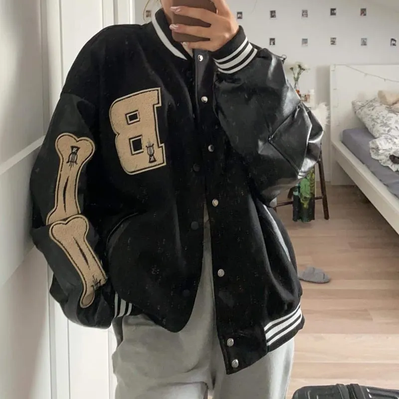 Unisex Leather Varsity Jacket