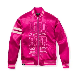 WITHIN HER - WOMEN'S BOMBER JACKET - FUCHSIA