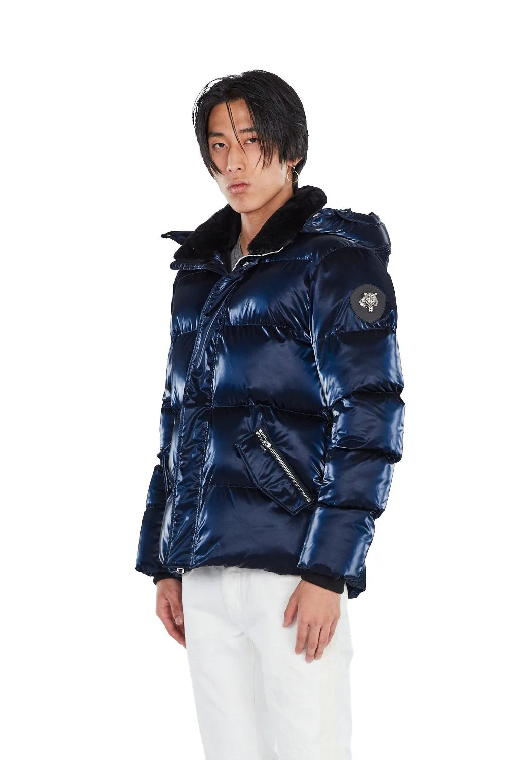 WoodPecker MEN'S BUMNESTER COAT - ALL WET ( NAVY)